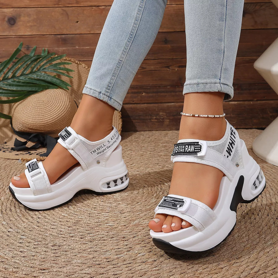 Open Toe Wedge Sandals Apparel and Accessories