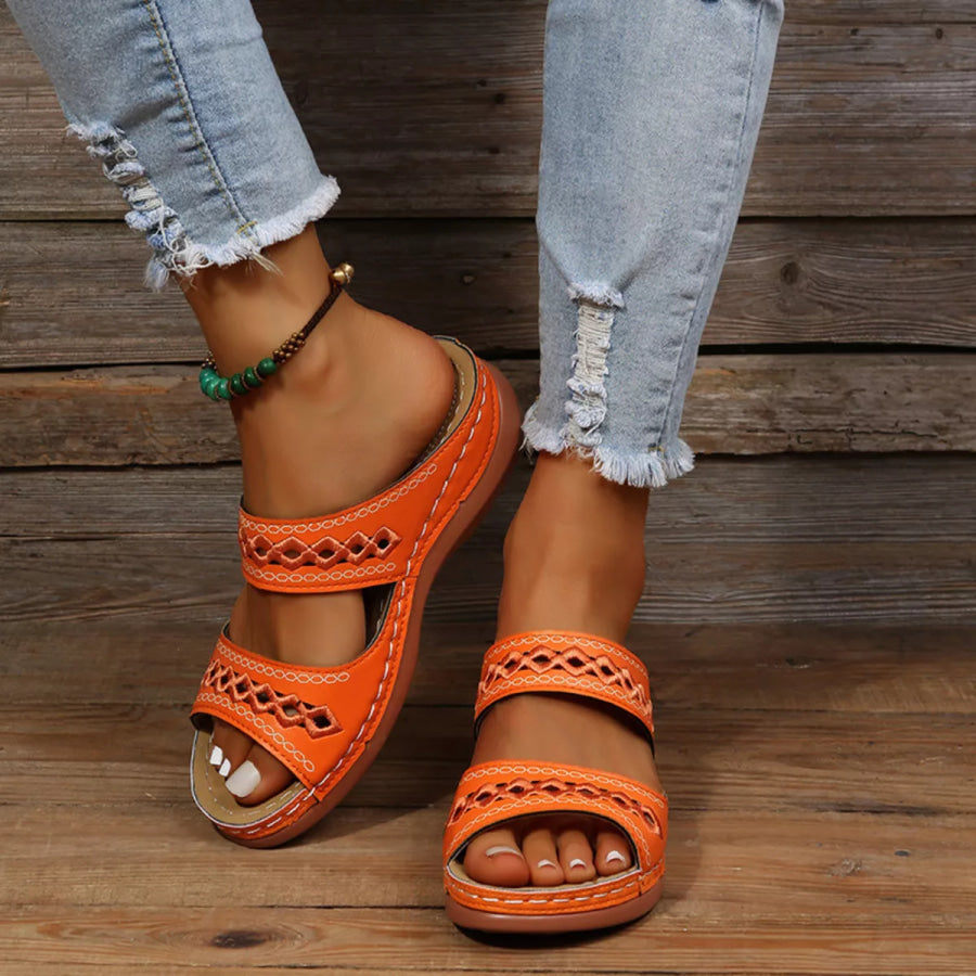 Open Toe Wedge Sandals Apparel and Accessories