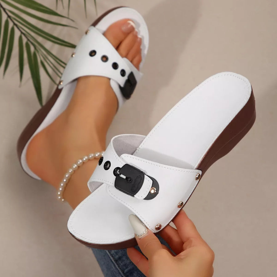 Open Toe Wedge Sandals Apparel and Accessories