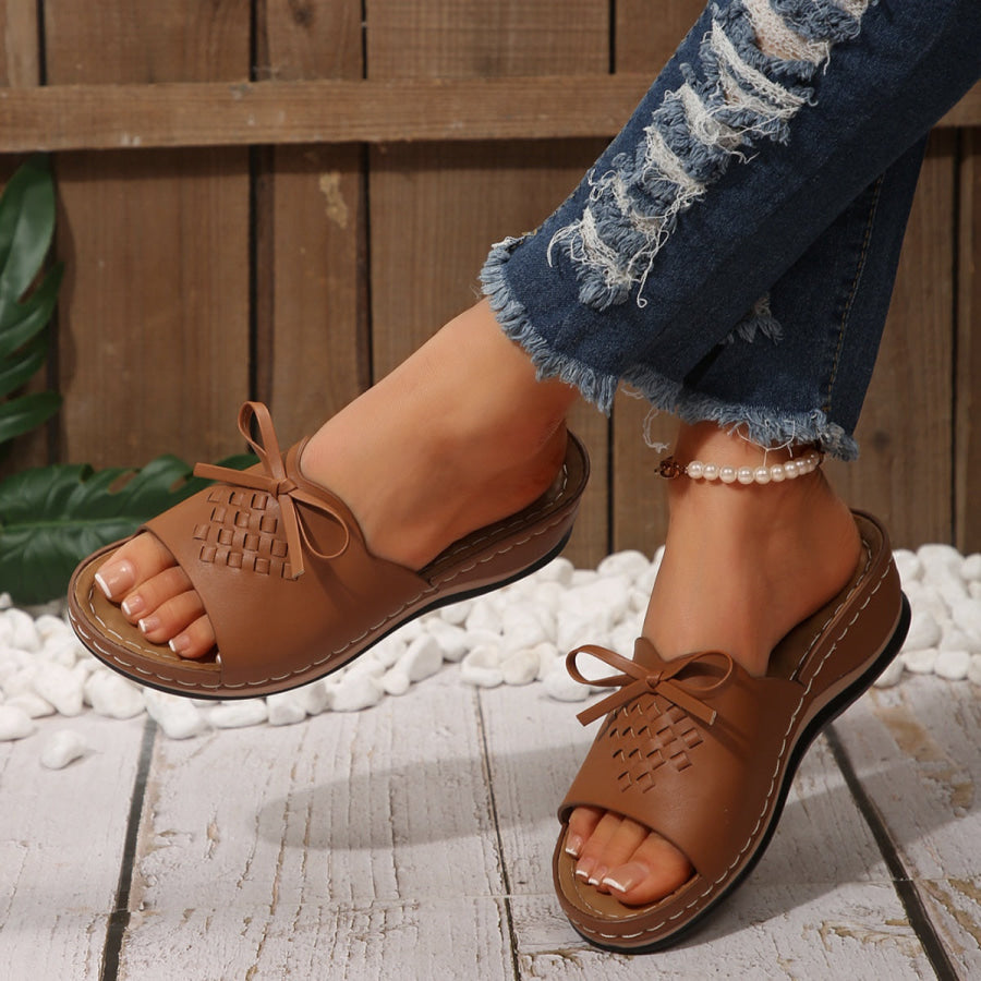 Open Toe Wedge Sandals Apparel and Accessories
