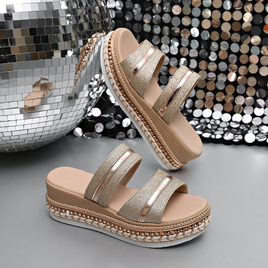 Open Toe Wedge Sandals Apparel and Accessories