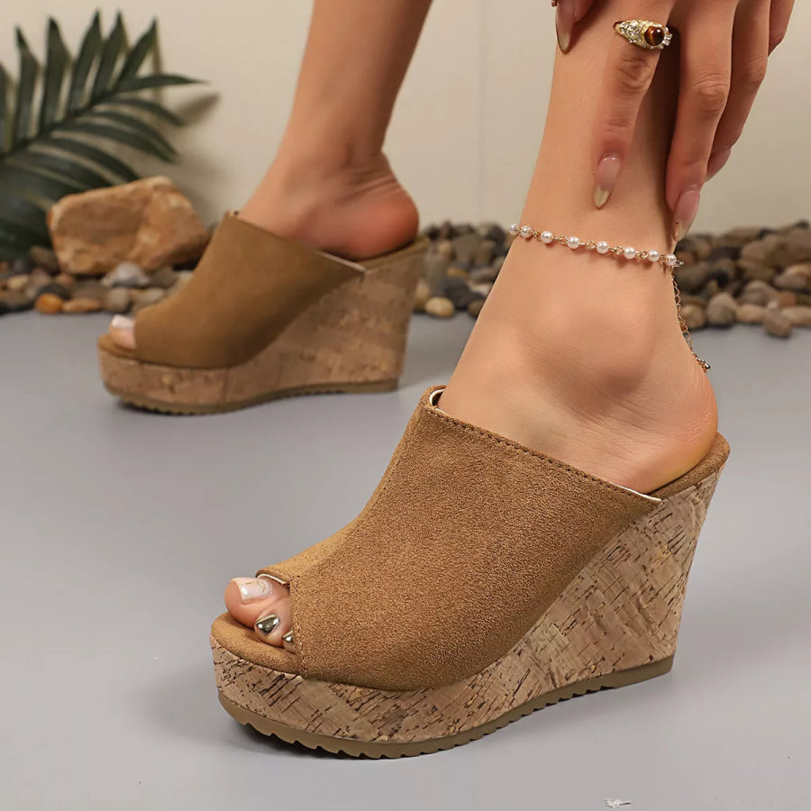 Open Toe Wedge Sandals Apparel and Accessories