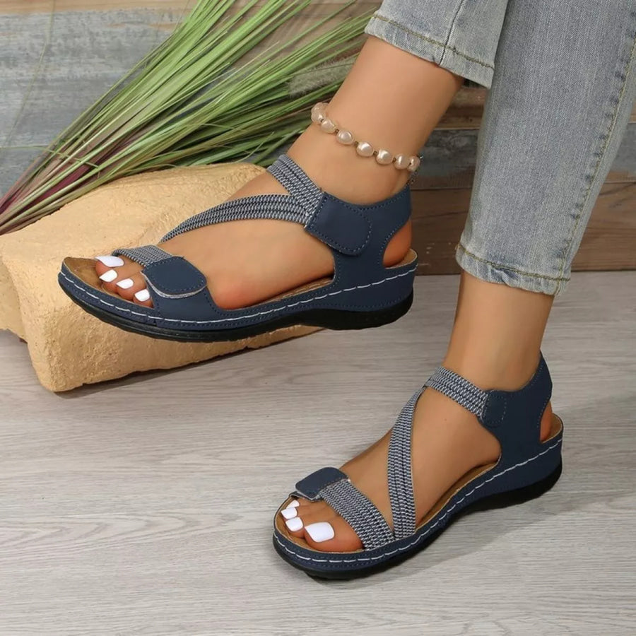 Open Toe Wedge Sandals Apparel and Accessories