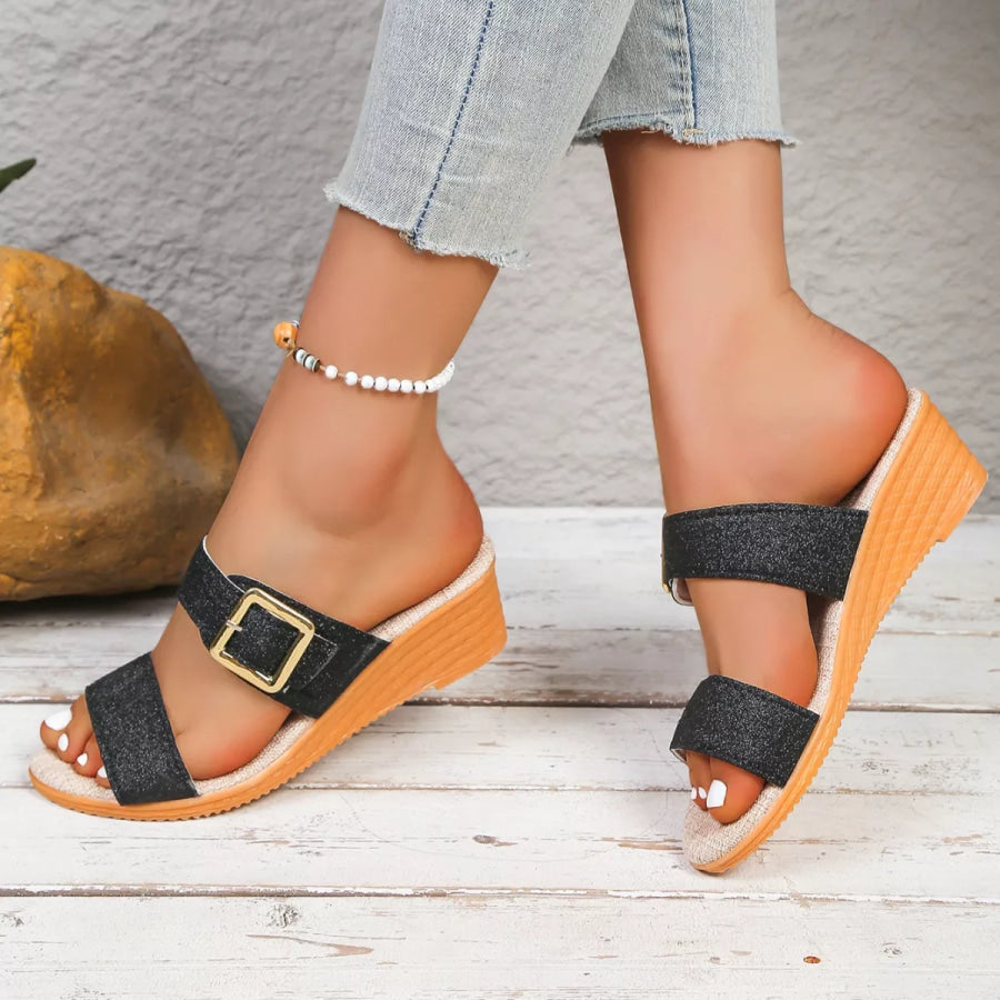 Open Toe Wedge Sandals Apparel and Accessories