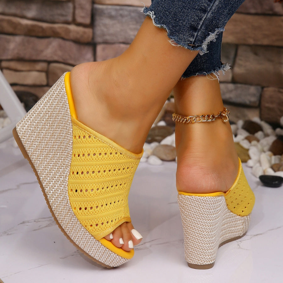 Open Toe Wedge Sandals Apparel and Accessories