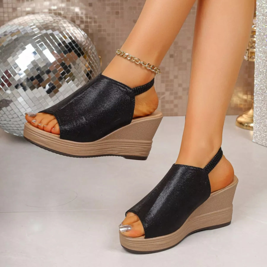 Open Toe Wedge Sandals Apparel and Accessories