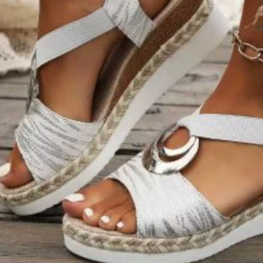 Open Toe Wedge Sandals Apparel and Accessories