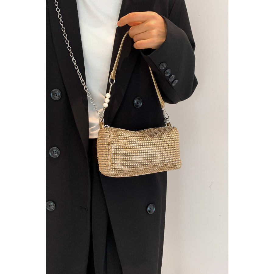 Openwork Crossbody Bag with Removable Strap Apparel and Accessories