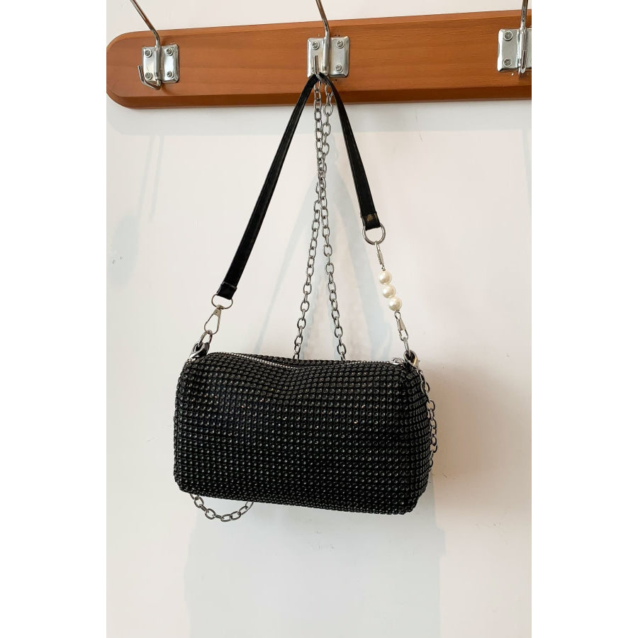 Openwork Crossbody Bag with Removable Strap Apparel and Accessories