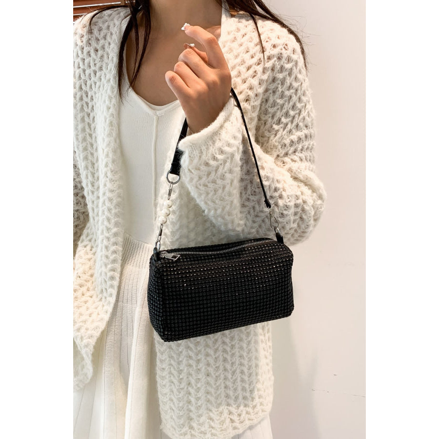 Openwork Crossbody Bag with Removable Strap Apparel and Accessories