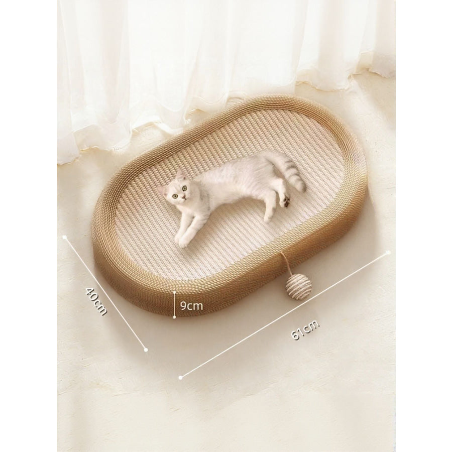 Oval Cat Scratching Bed Cat Scratching Nest 1 / S Apparel and Accessories
