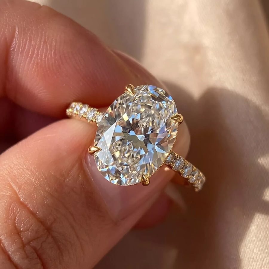 Oval Cut Zircon Ring Apparel and Accessories