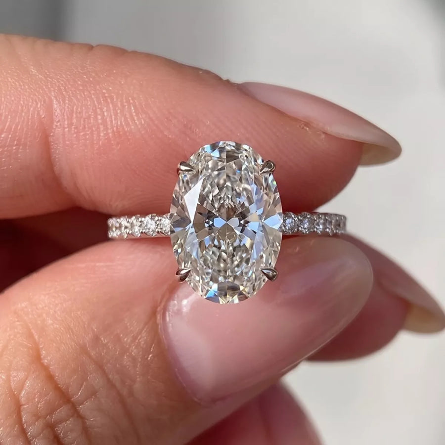 Oval Cut Zircon Ring Apparel and Accessories