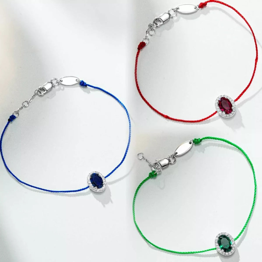 Oval Zircon Adjustable Bracelet Apparel and Accessories