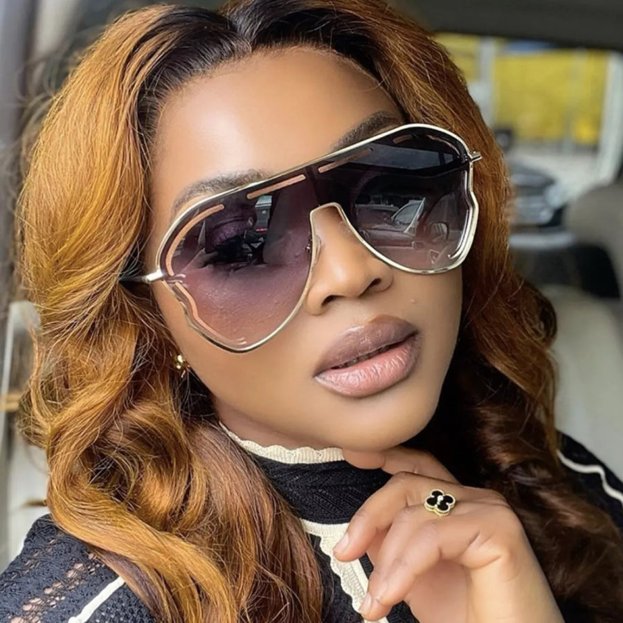 Oversized Aviator Gradient Sunglasses Apparel and Accessories