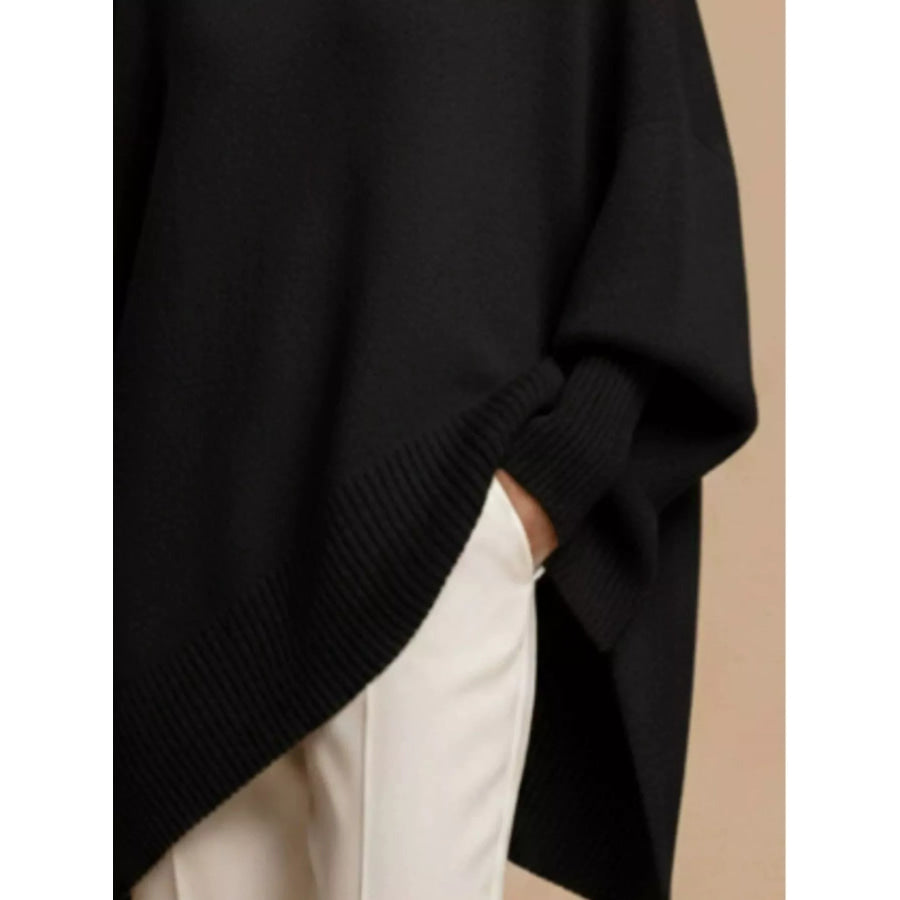 Oversized Batwing Sleeve Sweater Apparel and Accessories