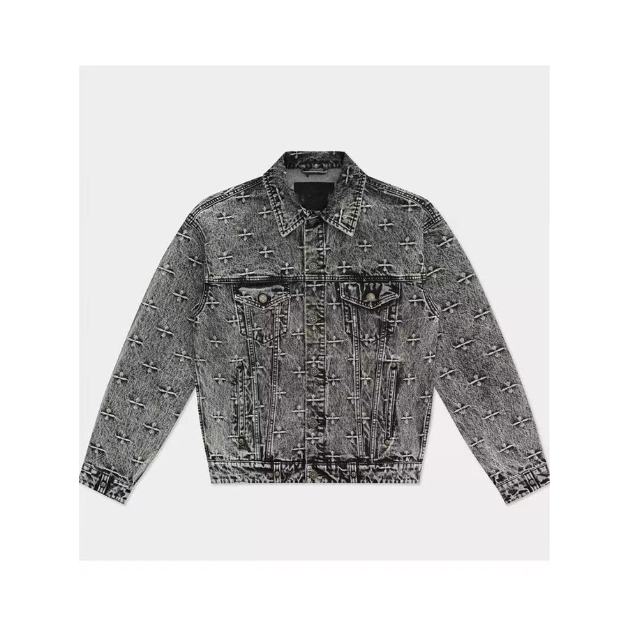 Oversized Button Up Denim Jacket Apparel and Accessories
