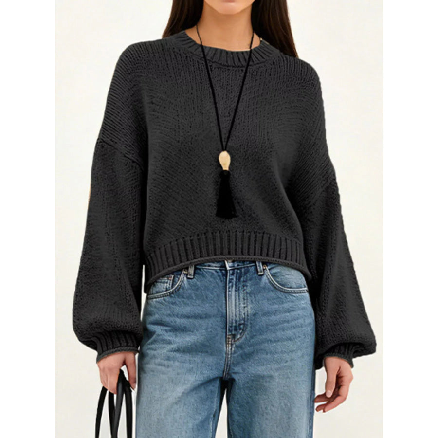 Oversized Chunky Knit Sweater Apparel and Accessories