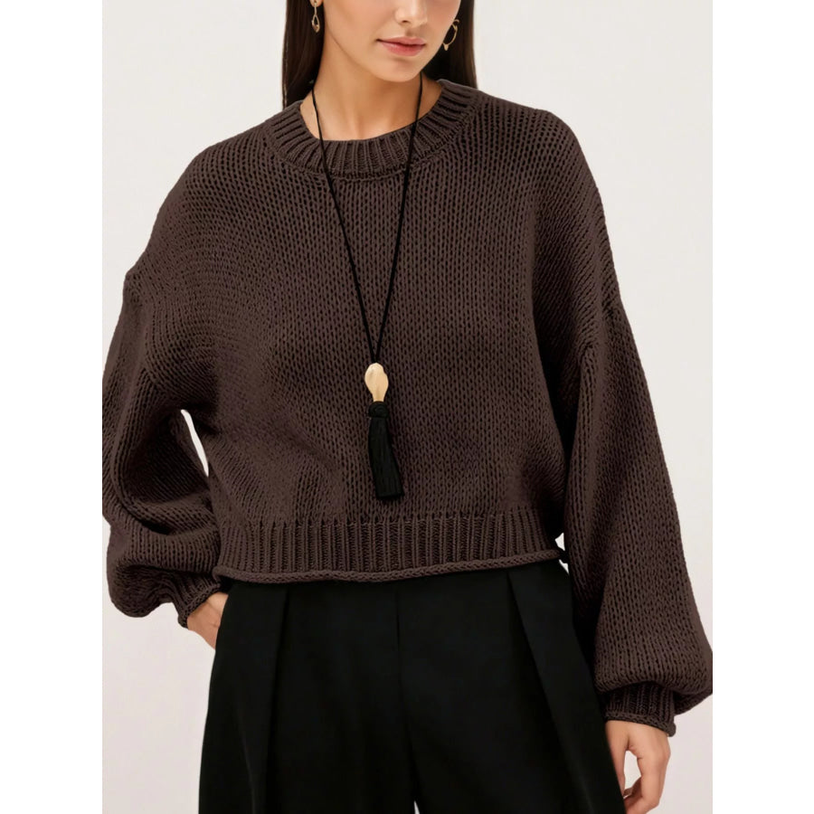 Oversized Chunky Knit Sweater Apparel and Accessories