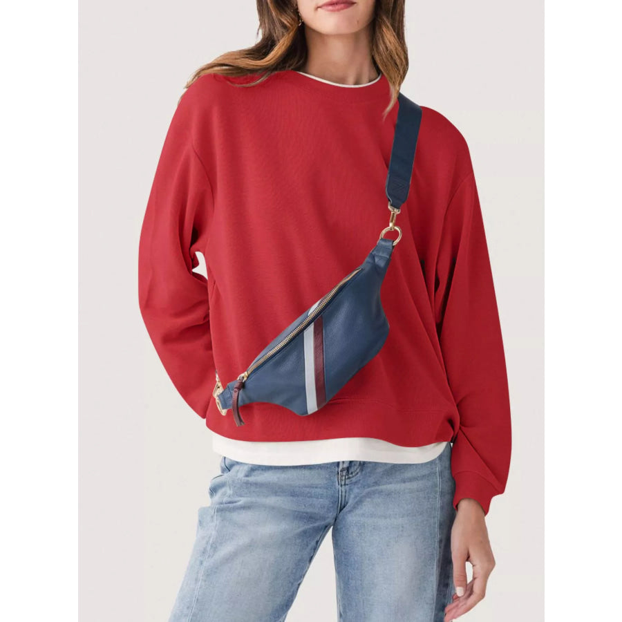 Oversized Crew Neck Sweatshirt Apparel and Accessories