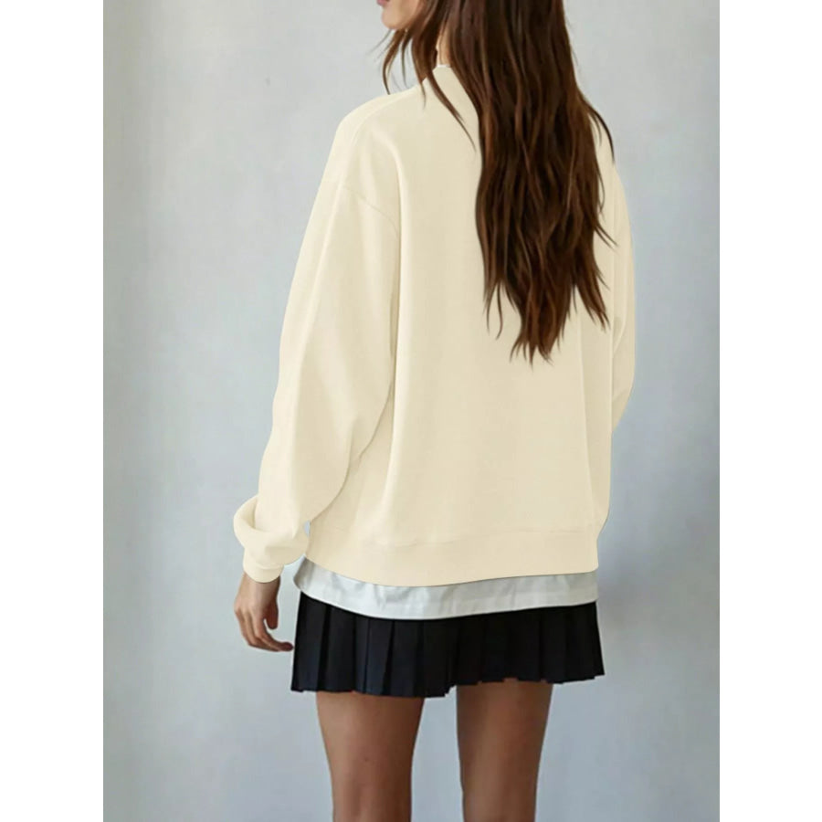 Oversized Crew Neck Sweatshirt Apparel and Accessories