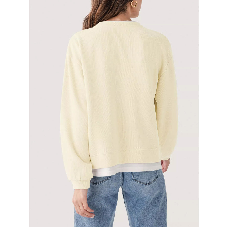 Oversized Crew Neck Sweatshirt Apparel and Accessories