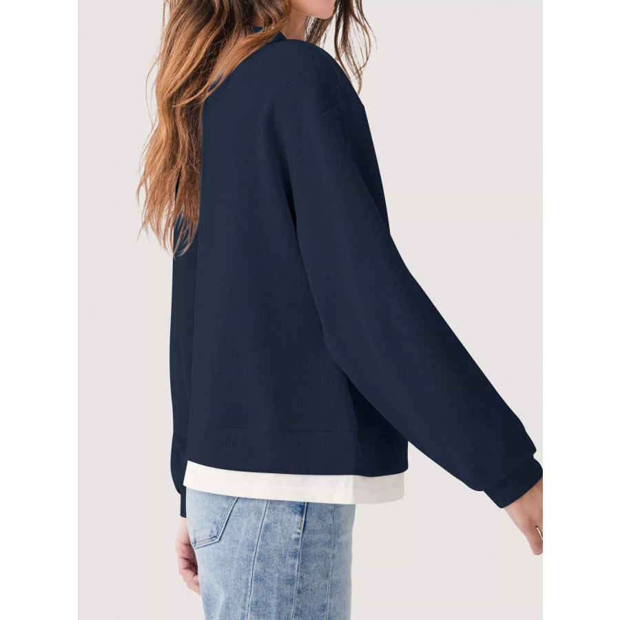 Oversized Crew Neck Sweatshirt Apparel and Accessories
