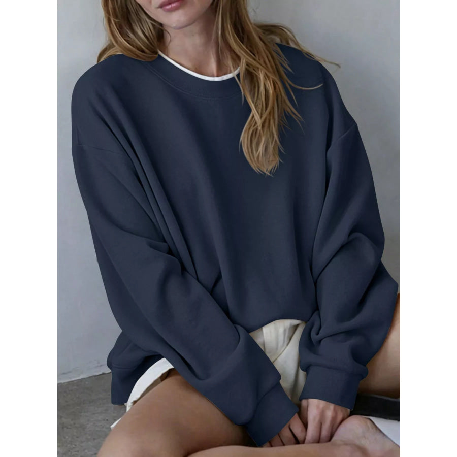 Oversized Crew Neck Sweatshirt Apparel and Accessories