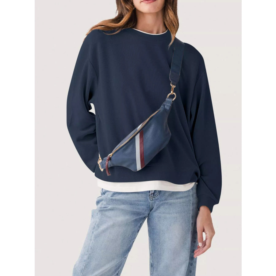 Oversized Crew Neck Sweatshirt Apparel and Accessories