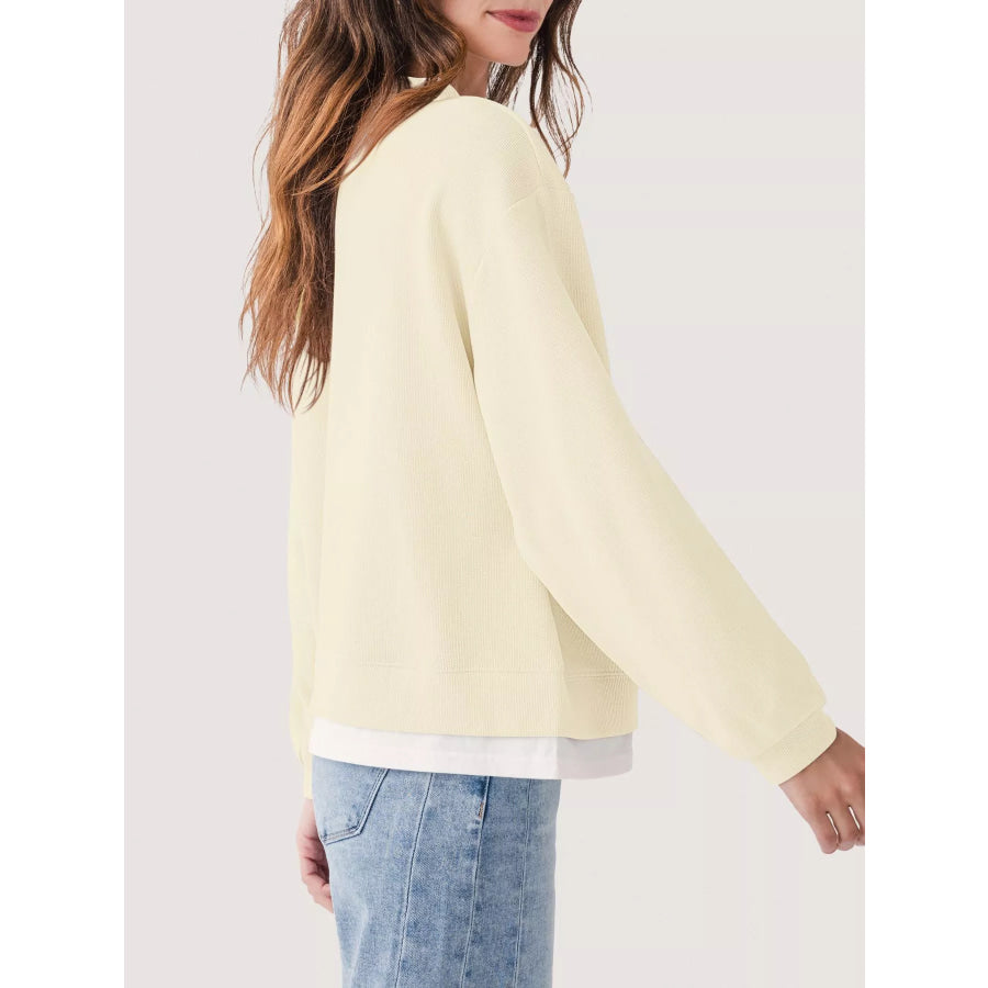 Oversized Crew Neck Sweatshirt Apparel and Accessories