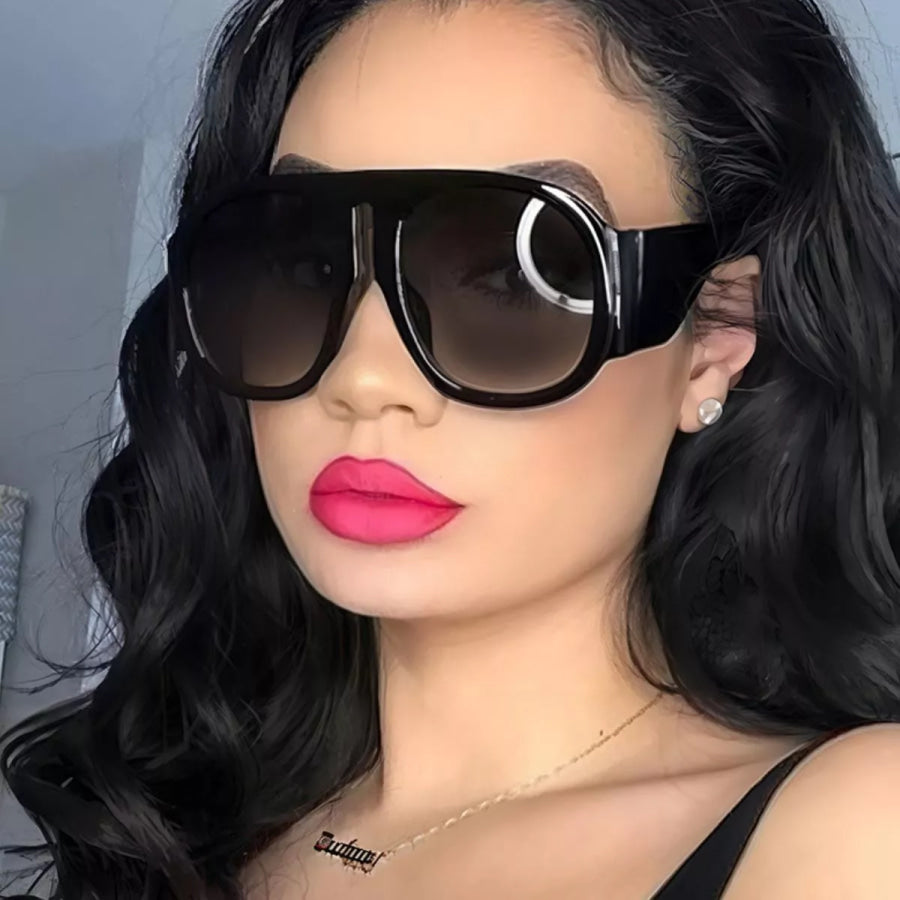 Oversized Gradient Tinted Lenses Sunglasses Apparel and Accessories