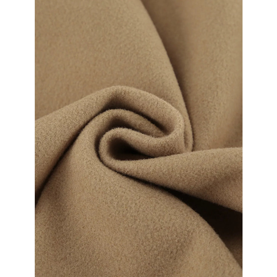Oversized Lapel Collar Button-Down Coat Apparel and Accessories