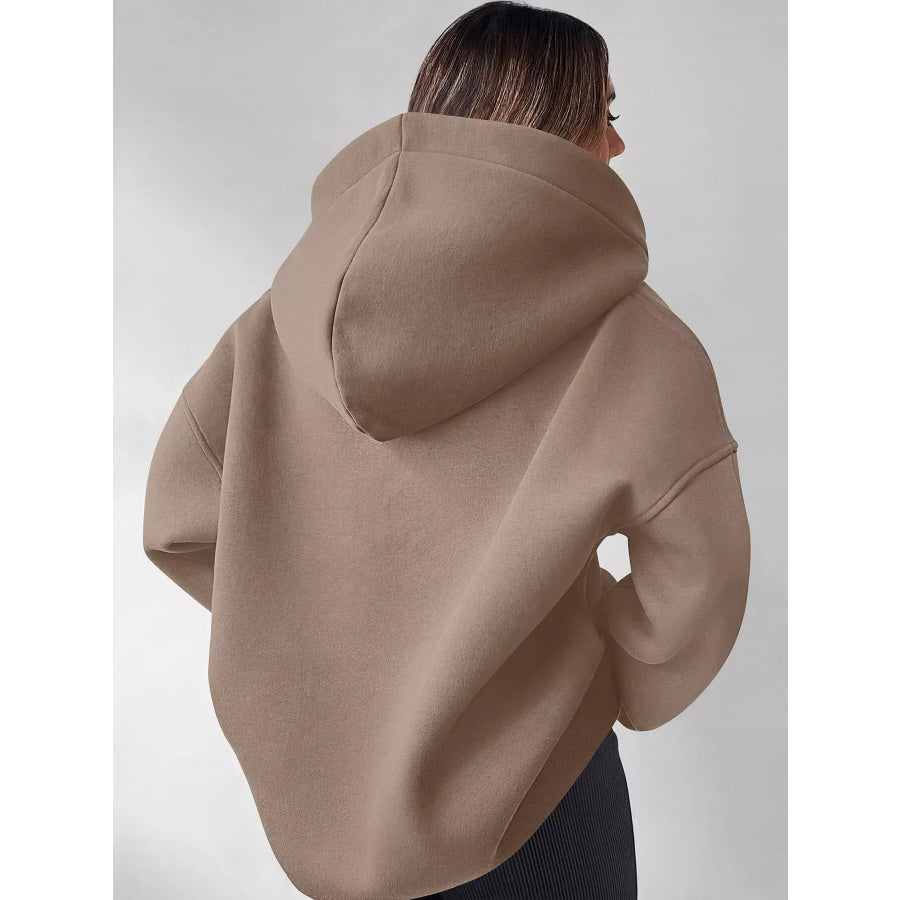 Oversized Quarter-Zip Hoodie Apparel and Accessories