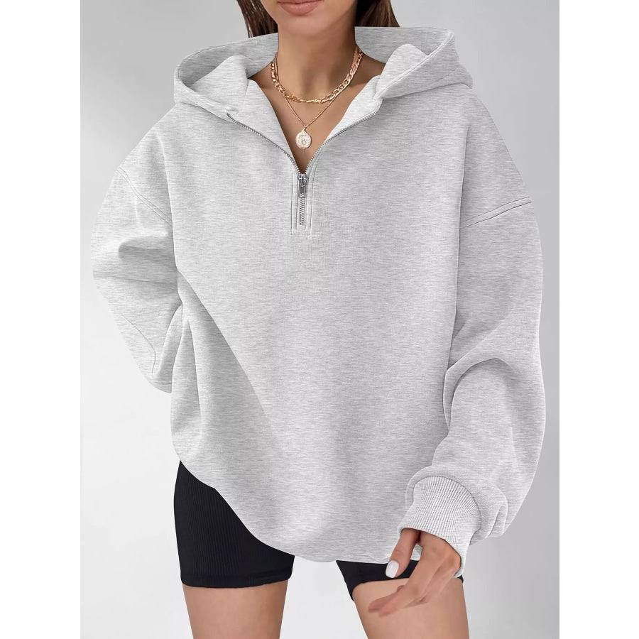 Oversized Quarter-Zip Hoodie Apparel and Accessories