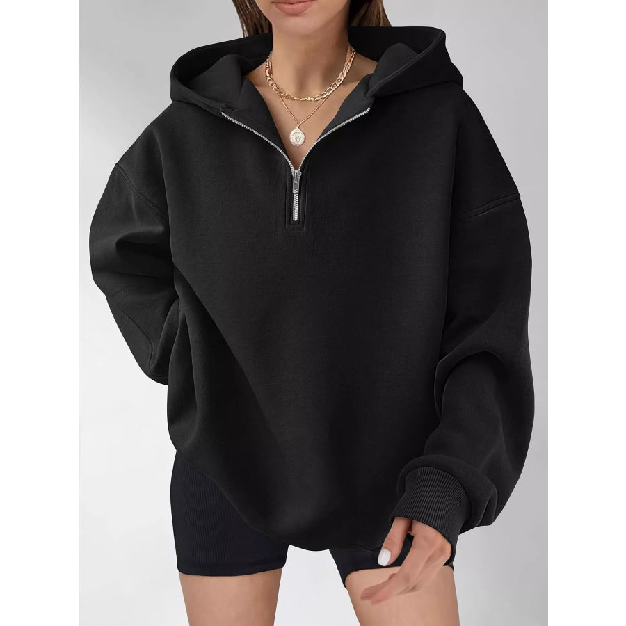 Oversized Quarter-Zip Hoodie Apparel and Accessories
