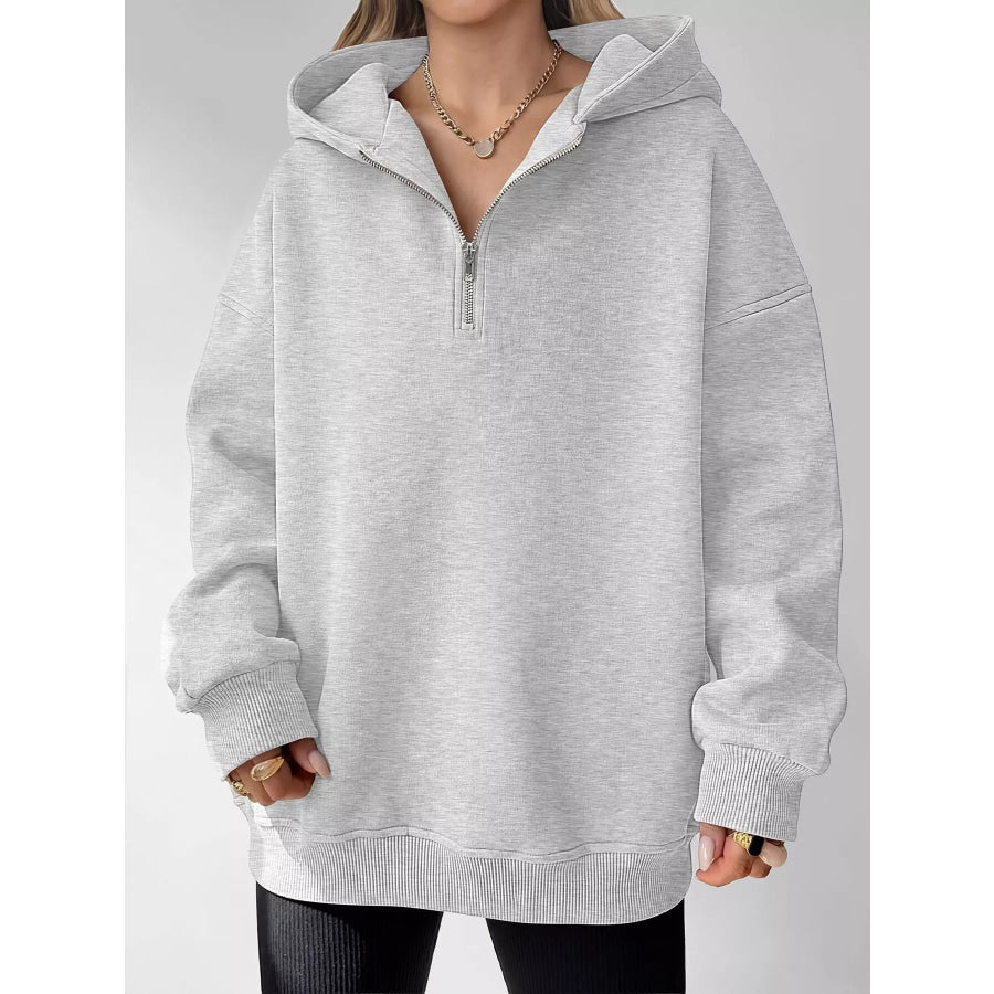 Oversized Quarter-Zip Hoodie Apparel and Accessories