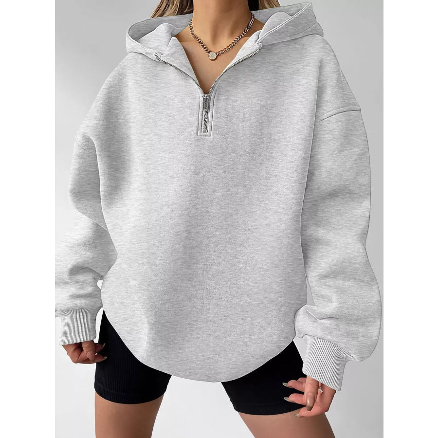Oversized Quarter-Zip Hoodie Apparel and Accessories