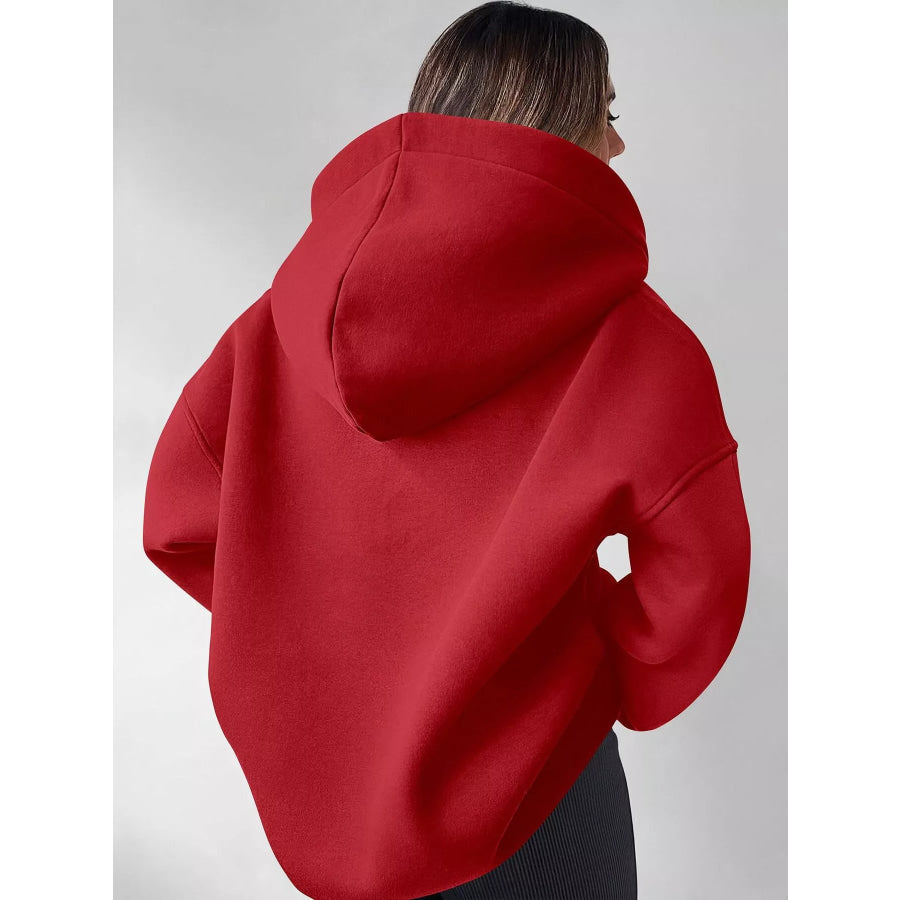 Oversized Quarter-Zip Hoodie Apparel and Accessories