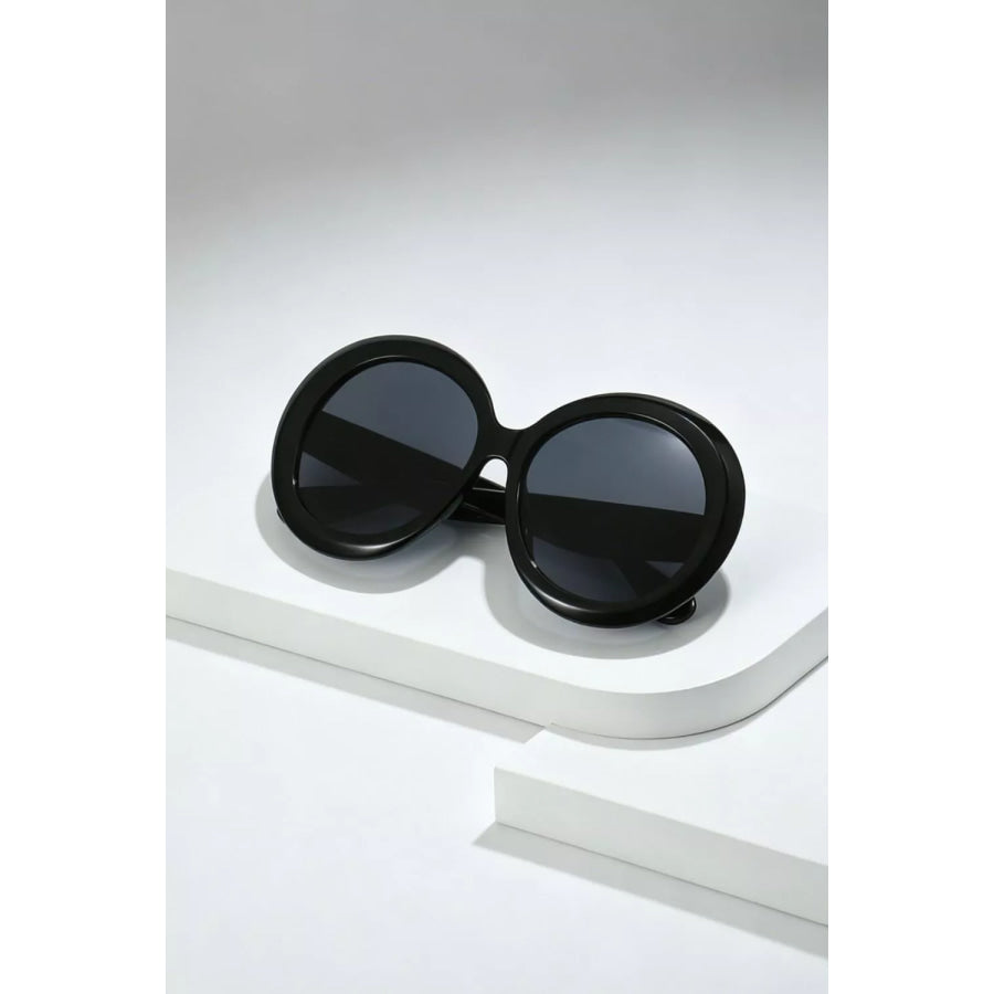Oversized Round Frame Fashion Sunglasses Apparel and Accessories