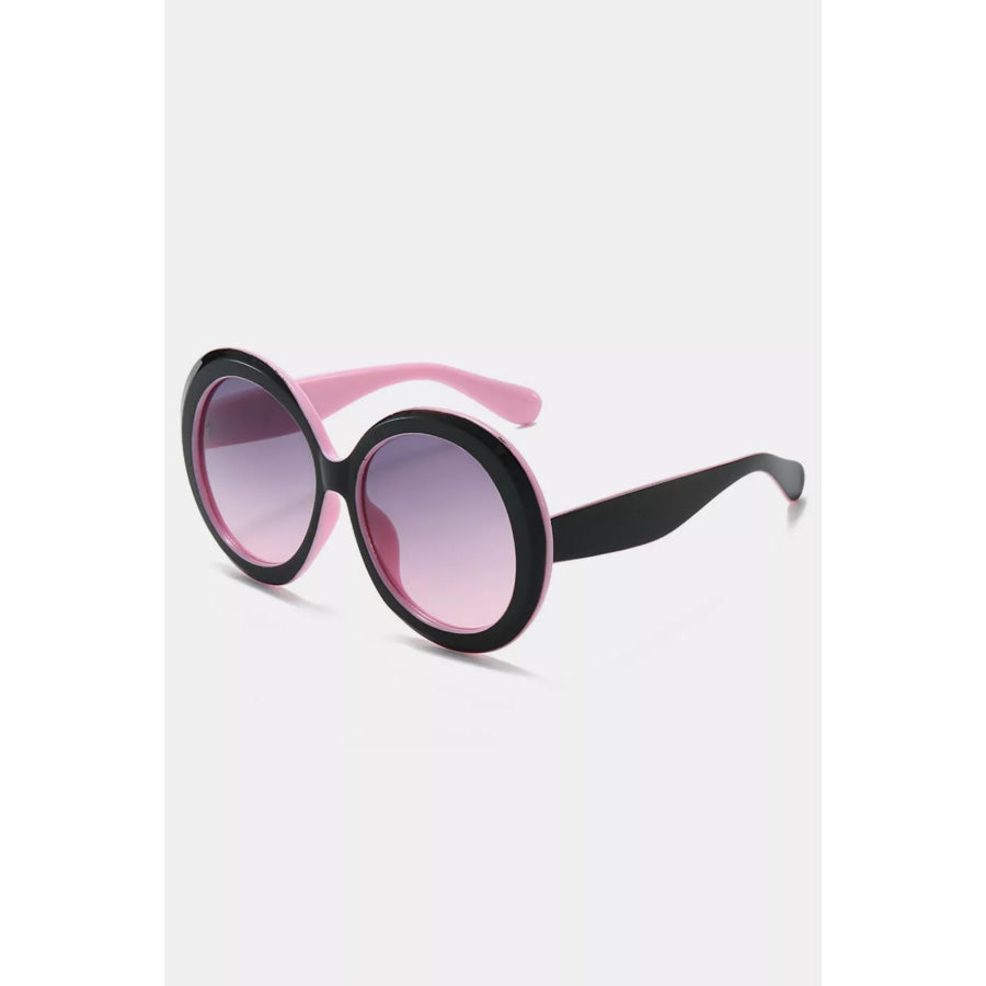 Oversized Round Frame Fashion Sunglasses Style C / One Size Apparel and Accessories