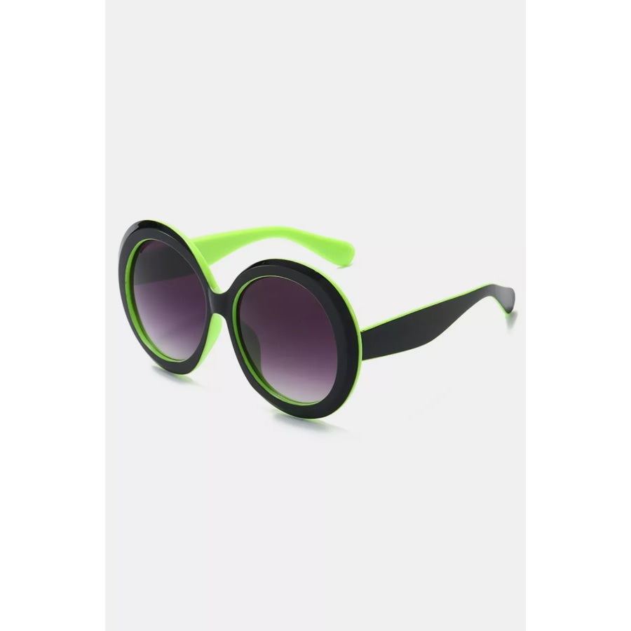 Oversized Round Frame Fashion Sunglasses Style E / One Size Apparel and Accessories