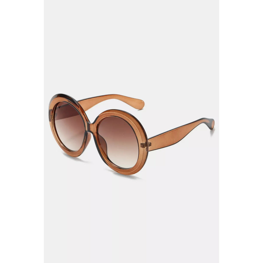 Oversized Round Frame Fashion Sunglasses Style G / One Size Apparel and Accessories