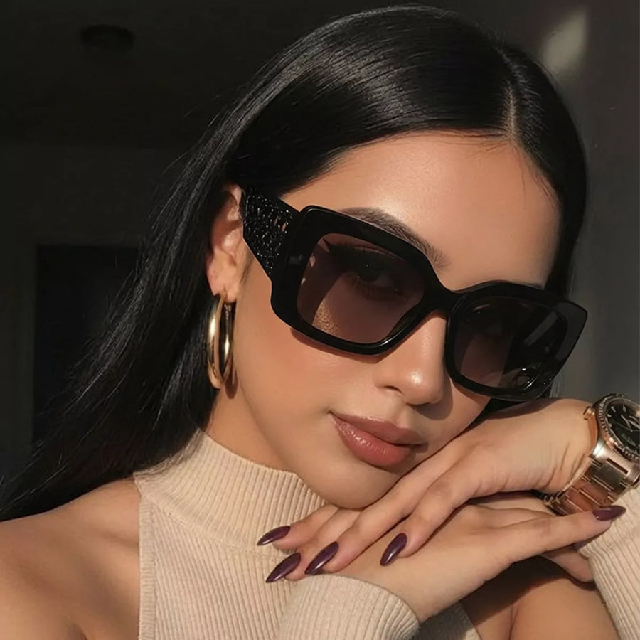 Oversized Square Sunglasses Style A / One Size Apparel and Accessories