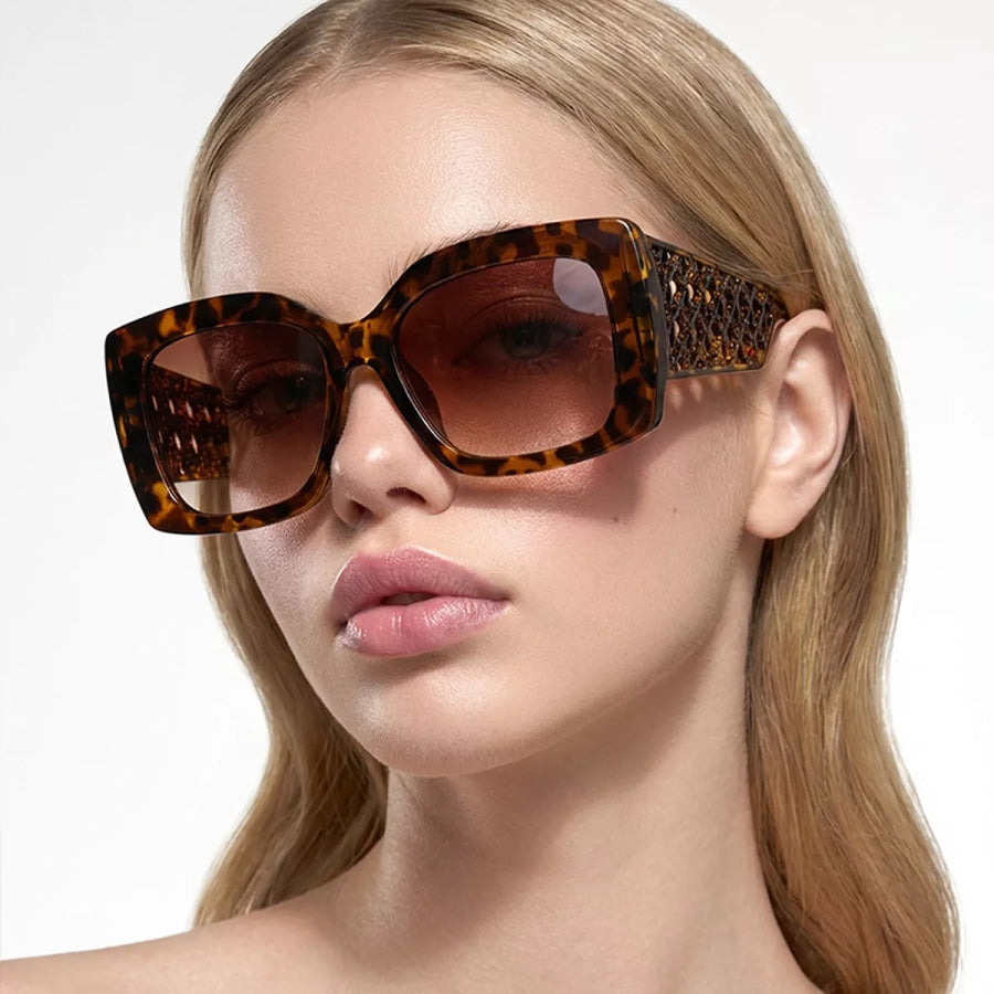 Oversized Square Sunglasses Style D / One Size Apparel and Accessories