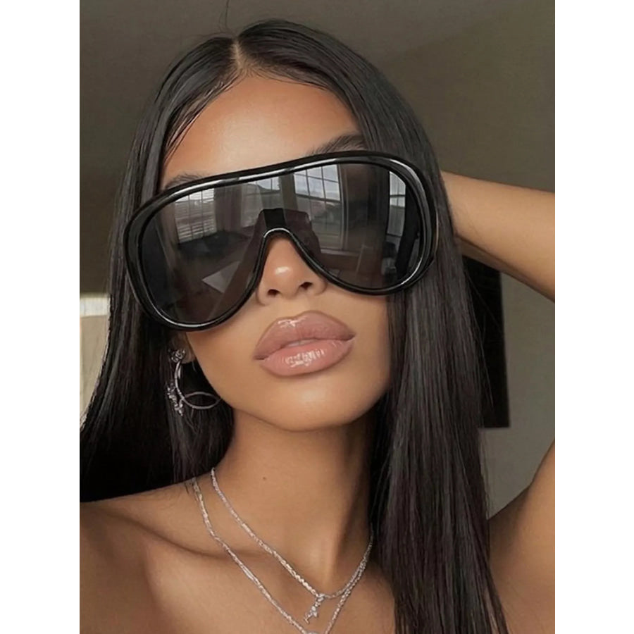 Oversized Sunglasses with Tinted Lenses Style A / One Size Apparel and Accessories