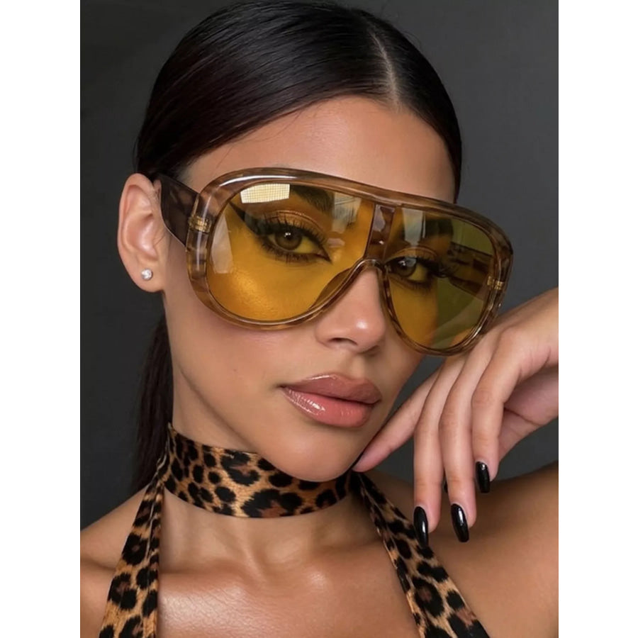 Oversized Sunglasses with Tinted Lenses Style E / One Size Apparel and Accessories