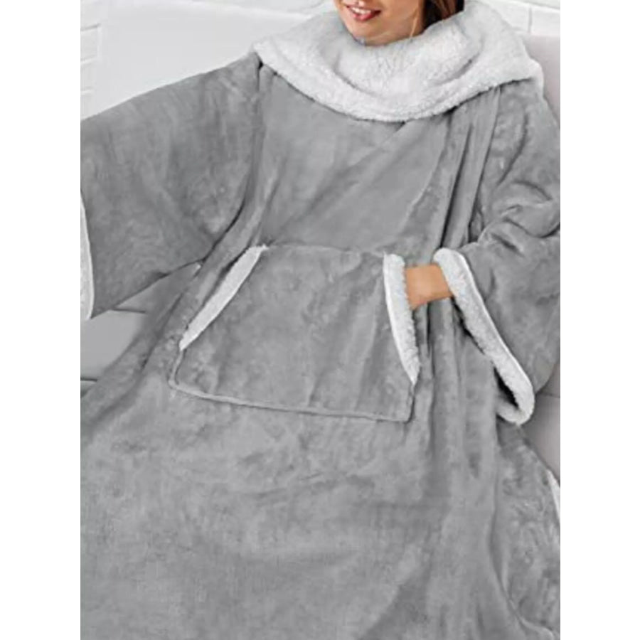 Oversized Wearable Blanket Hoodie Lounge Nightgown Apparel and Accessories
