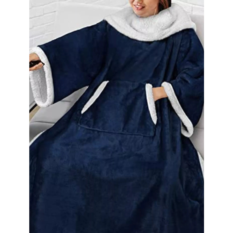 Oversized Wearable Blanket Hoodie Lounge Nightgown Apparel and Accessories