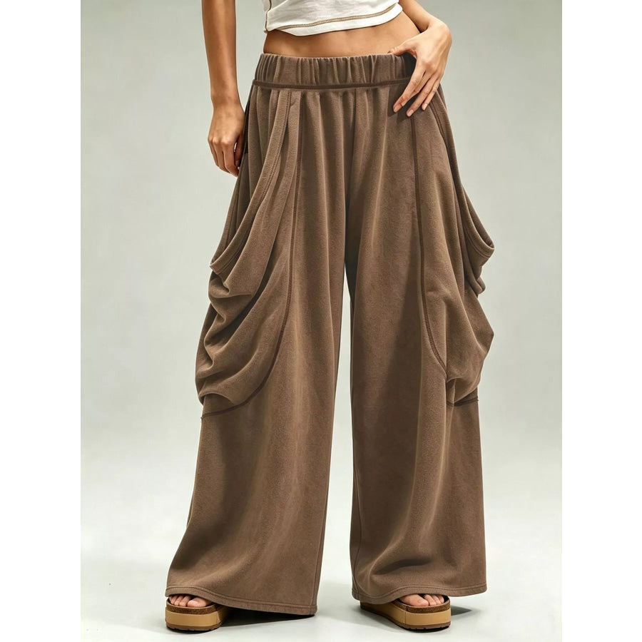 Oversized Wide-Leg Cargo Pants Apparel and Accessories