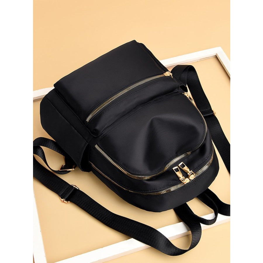 Oxford Cloth Backpack Bag Black / One Size Apparel and Accessories